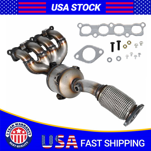 Front catalytic converter - front,