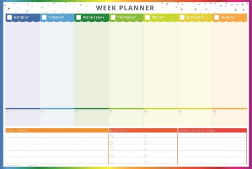 Weekly planner family wall - weekly,