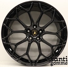 4 CERCHI LAMBORGHINI HURACAN 20 " ORIGINALI NARVI 4T0601017 NERO RIVERNICIATI