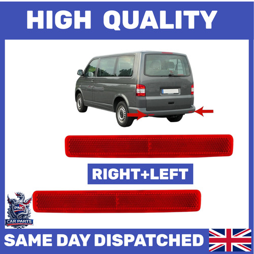 Rear bumper reflector - reflector, red