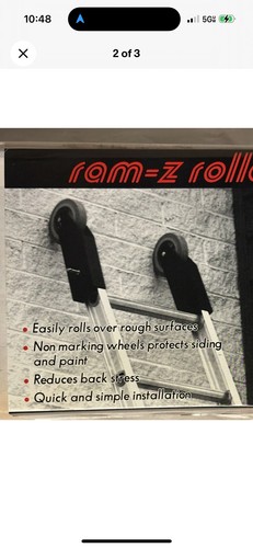 New extension ladder wheels - new,