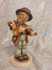 Goebel Hummel Figurine “Little Fiddler” #2/0, 5.75” Tall - Vintage TMK3