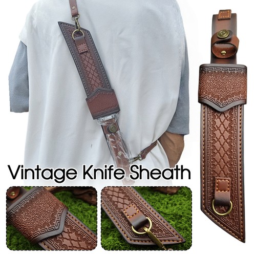 Vintage faux leather knife - vintage,