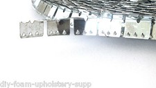 UPHOLSTERY METAL BACK TACK ROLL BLIND FINISH TACKING STRIP 2 OR 3 TEETH