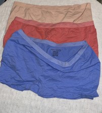 3 Hanes Designer nylon Combo Brief Panties High Cut  Size 9 Boxer