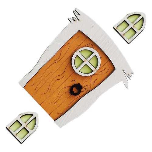 Dollhouse door garden fairy - door,