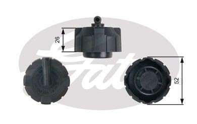 Gates radiator cap for fiat - radiator,
