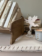 Antique Oak Handmade Wooden Book Trough