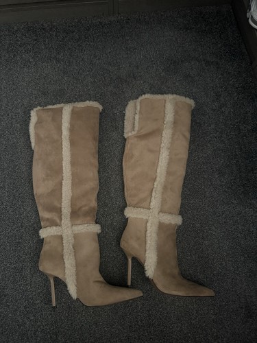 Faux fur and suede - and,