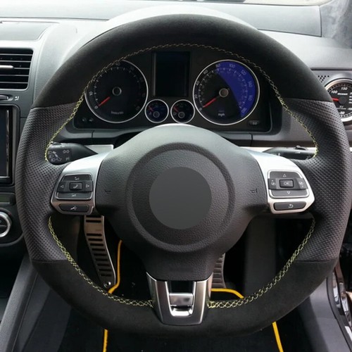 Alcantara steering wheel - alcantara, cover