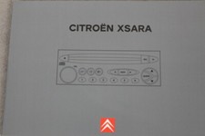 Citroen Xsara - Radio Manual