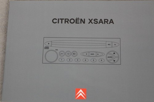 Citroen xsara radio manual - citroen,