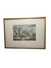 Vintage Hunting Scene Framed