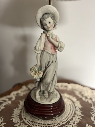 Capodimonte porcelain lamp - capodimonte,