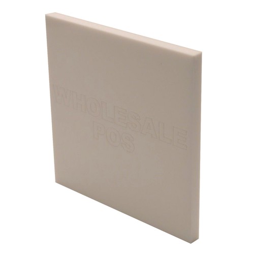 White plastic perspex - white,