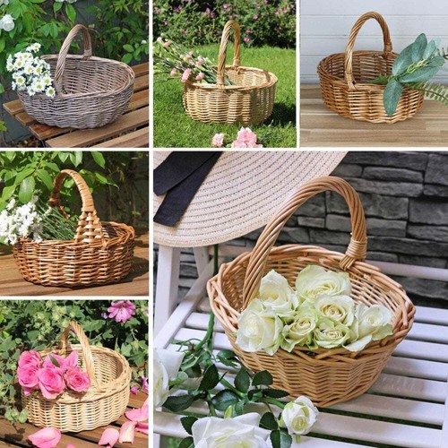 Small wicker boo basket woven - wicker,