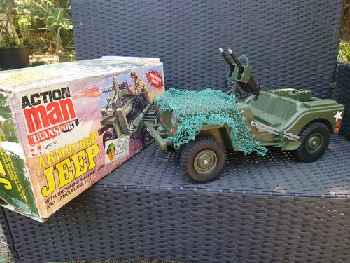 Vintage action man armoured - man,