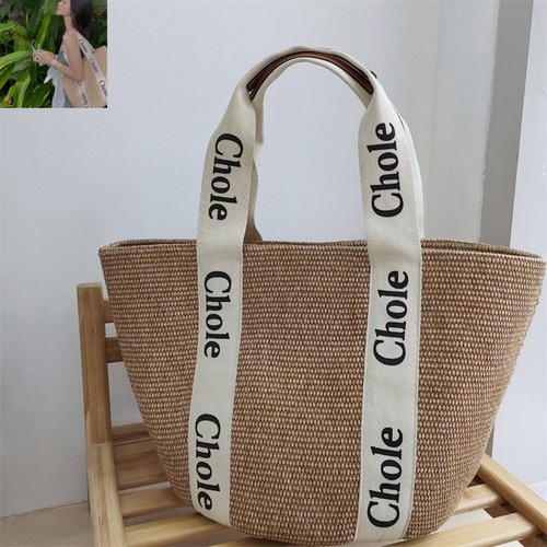 Womens woven straw beach - straw,