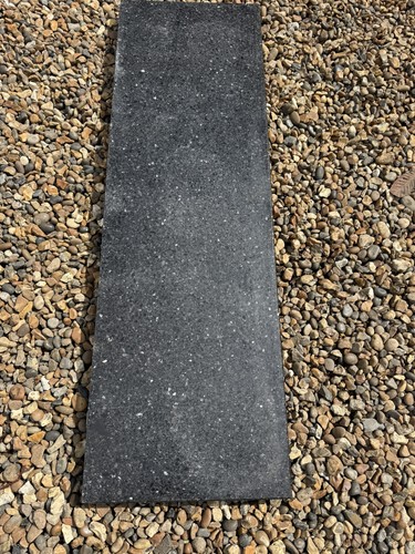 Black and grey granite hearth - black,