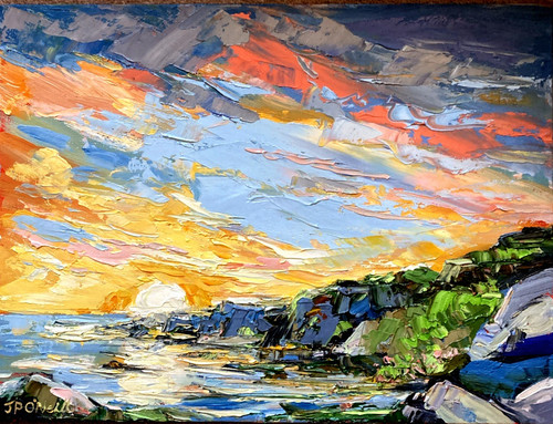 Impressionist irish sunset - irish,