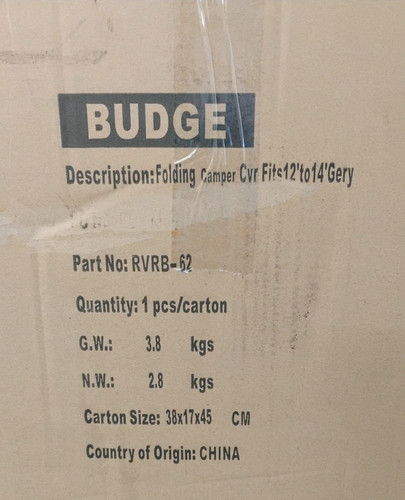 Budge rvrb folding camper - budge, rvrb-62