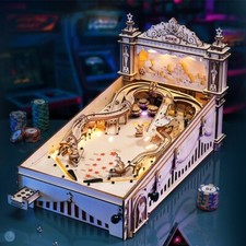ROKR Pinball Machine 3D Wooden Puzzle Amusing Table Game Building Toy Xmas Gifts