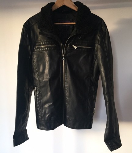 Men zara black faux - black,