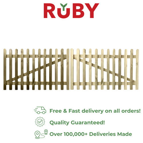Picket fence gate - picket, ruby