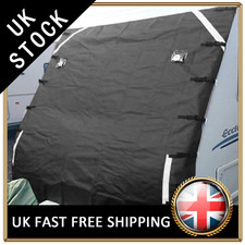 Heavy Duty Caravan Front Towing Cover Waterproof Protector Universal Shield&LED