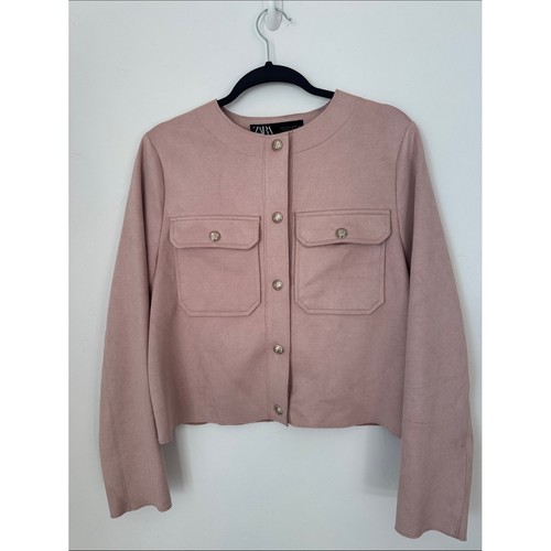 Zara faux suede blush pink - blush,