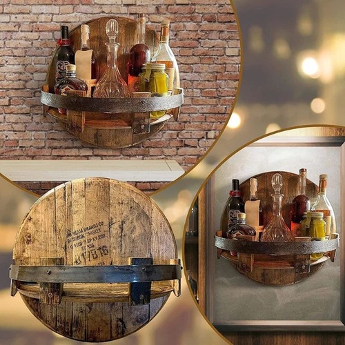Bourbon whiskey barrel shelf - whiskey,