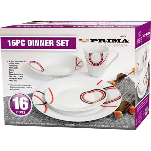 16pc round dinner set - round,