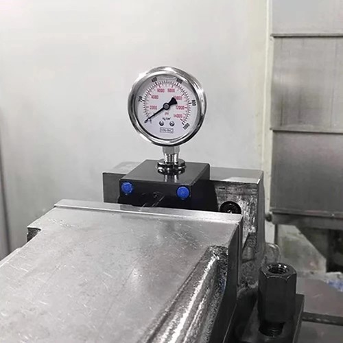 Hydraulic clamping force - hydraulic, gauge