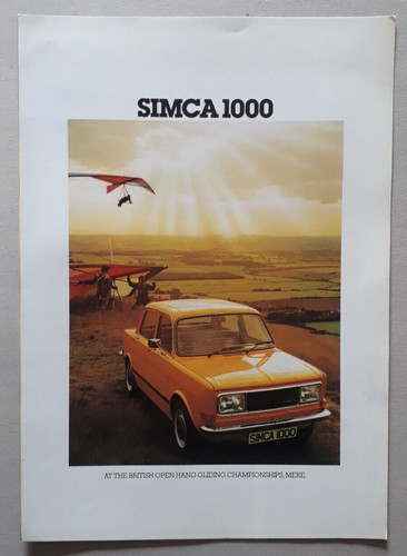 Simca 1000 brochure 1977 ls - brochure,