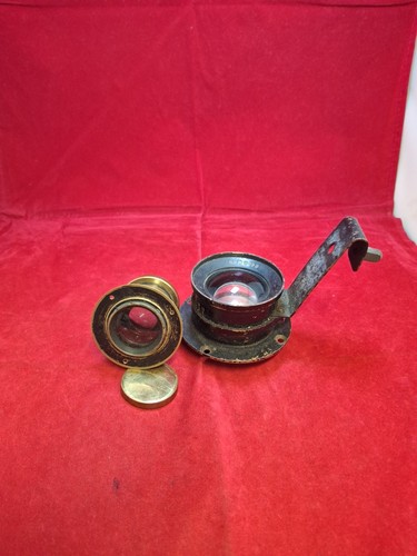 Antique brass camera lens - antique,