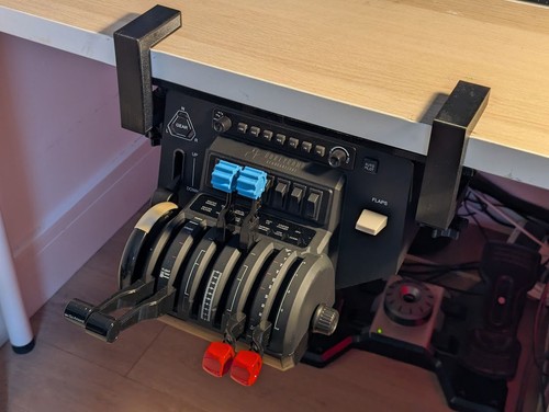 Desk mount with - mount, clamps