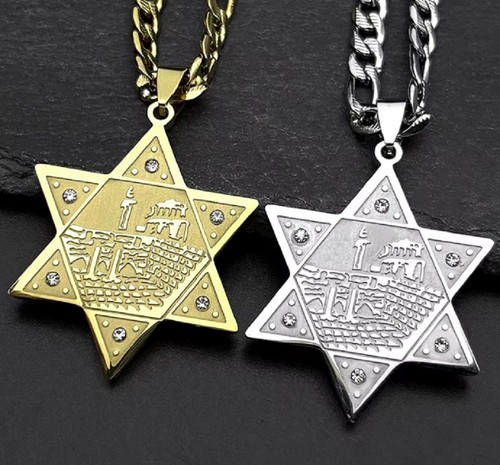 Gold silver star david - star,