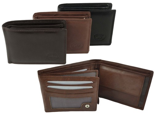 Mens soft leather wallet - soft, by