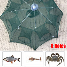 Large Fish Trap Fishing Net for Fish Minnow Crayfish Crab Automatic Folding