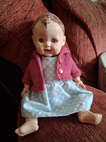 Vintage hard plastic baby - vintage,