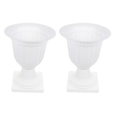  2 Pcs Garden Pedestals and Columns Decorative Outdoor Planter Urn