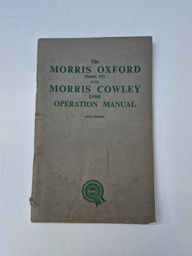 Morris oxford series - series, iii