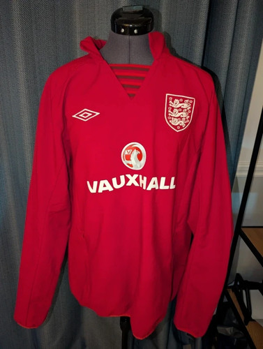 England umbro drill top red - england,