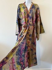 SILK Kimono Gown Robe Long
