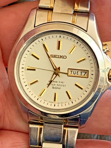 Seiko kinetic 5m63 oabo - kinetic, full