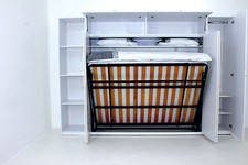 Wall bed King Wall bed in Wardrobe Folding Guest bed Pull Down Murphy Hidden bed