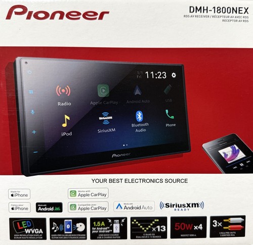 New pioneer dmh 1800nex - pioneer, 6.8"