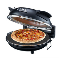 Electric Pizza Oven Maker Stone Base Portable 1200W Cooks Professional 4 Colours