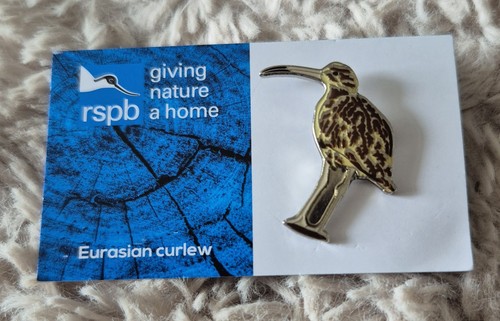 Rspb bird pin badge eurasion - bird,
