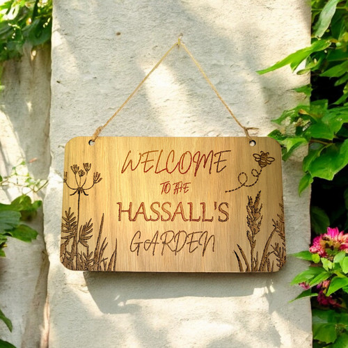 Personalised garden sign - garden, |